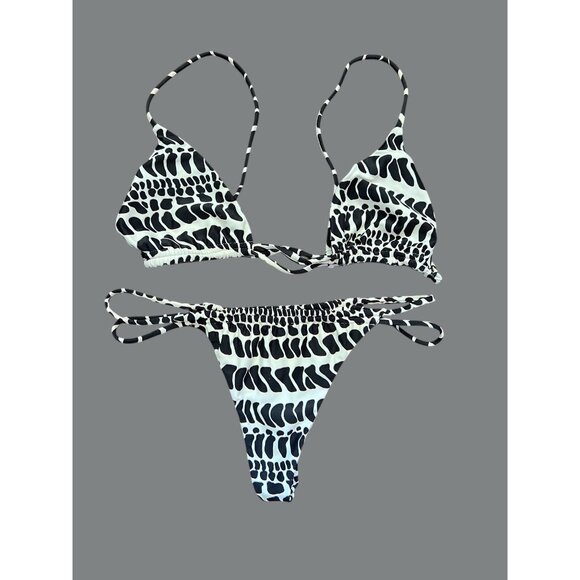 BENOA HEBREW CONE BIKINI SET - SIZE MEDIUM (SIENNA TOP / ANINI BOTTOMS) - Picture 3 of 5